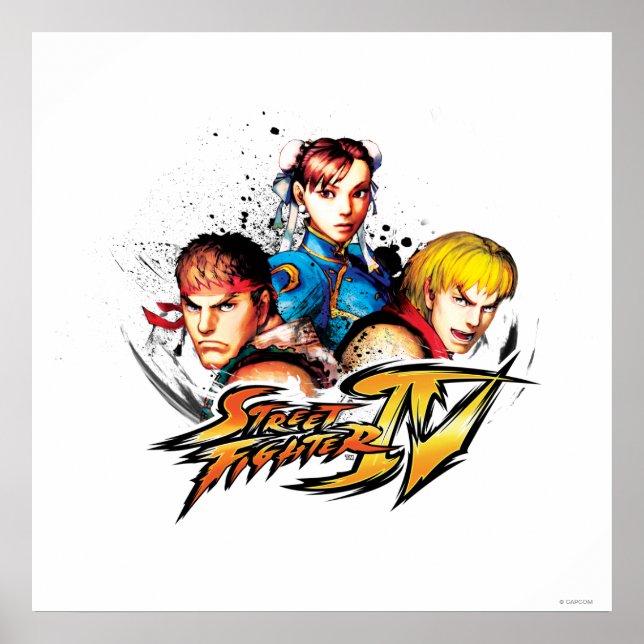 Poster Ryu, Ken et Chun-Li (Devant)