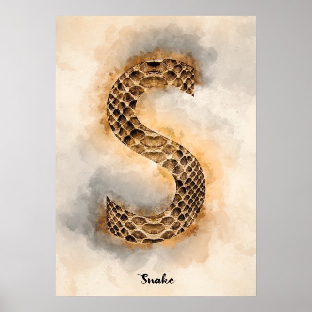 Poster S est pour Snake (Devant)