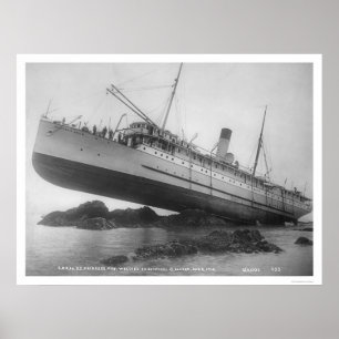 Poster S.S. Princess May Expédié 1910