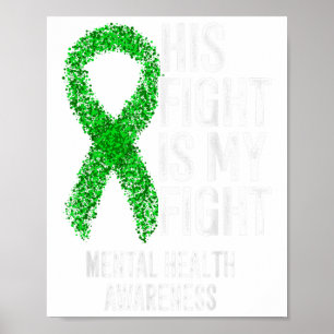 Poster Sa Lutte Est Ma Lutte Contre La Santé Mentale _1