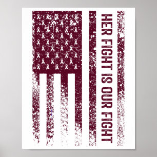 Poster Sa Lutte Est Ma Lutte Contre L'Anévrisme Du Cervea