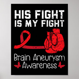 Poster Sa Lutte Est Ma Lutte Médicale Condition Aneurysme