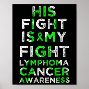 Poster Sa Lutte Est Mon Lymphome Lutte Accordée Au Cancer