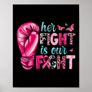 Poster Sa Lutte Est Notre Lutte Gants De Boxe Gants Cance