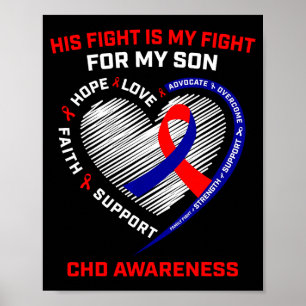 Poster Sa lutte Fils Maladie cardiaque congénitale Sensib