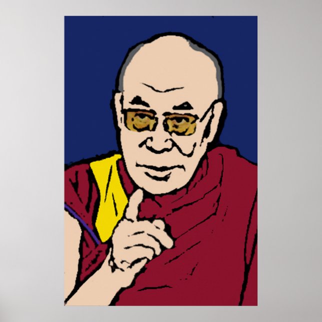Poster Sa Sainteté le Dalaï Lama (Devant)