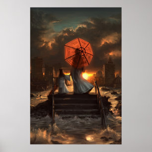 Poster Sa silhouette silencieuse