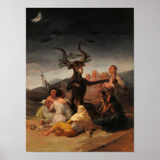 Poster Sabbat des sorcières par Francisco de Goya