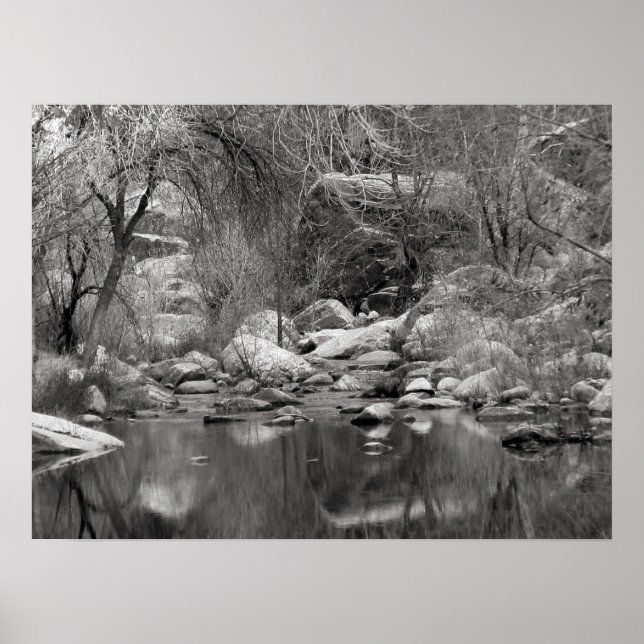 Poster Sabino Creek en hiver (Devant)