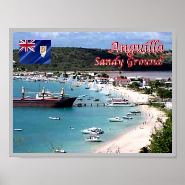 Poster Sable - Anguilla - (Devant)
