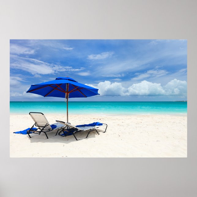 Poster Sable blanc vert (Devant)