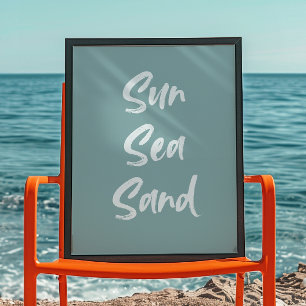 Poster Sable de mer du soleil OEuvre murale tendance