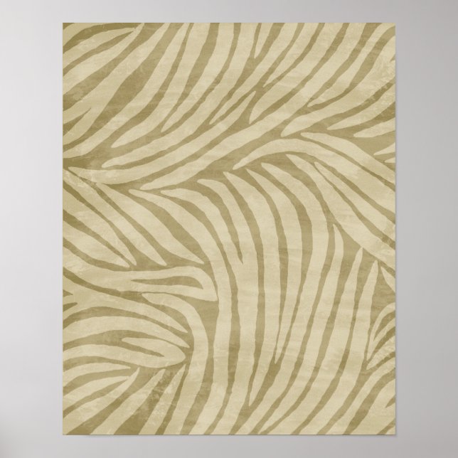 Poster Sable d'impression Zebra (Devant)