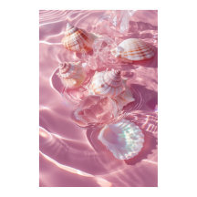 Sable rose et coquillages Mermaidcore esthétique