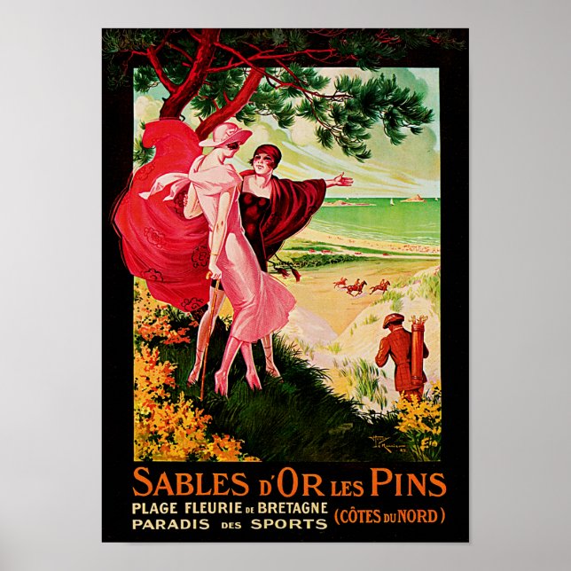 Poster Sables d'Or Les Pins (Devant)