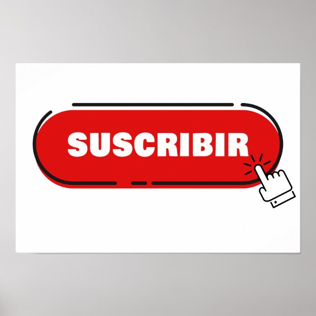 Poster S'abonner - Social Media Content Creator Espagnol (Devant)