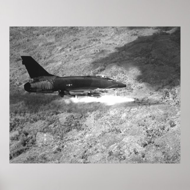 Poster Sabre F-100 superbe (Devant)