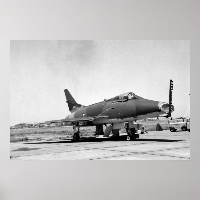 Poster Sabre F-100 superbe (Devant)