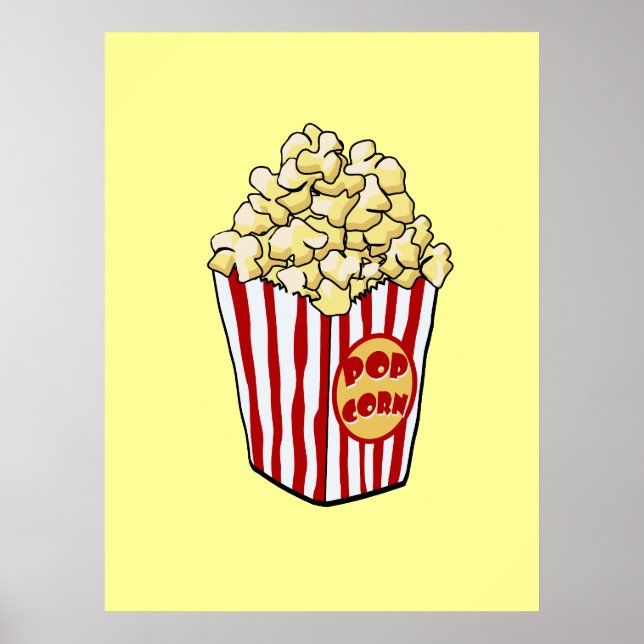 Poster Sac à maïs pop de dessin (Devant)