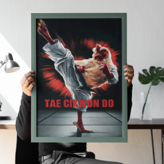 Poster Sac à poinçonnage de poulet