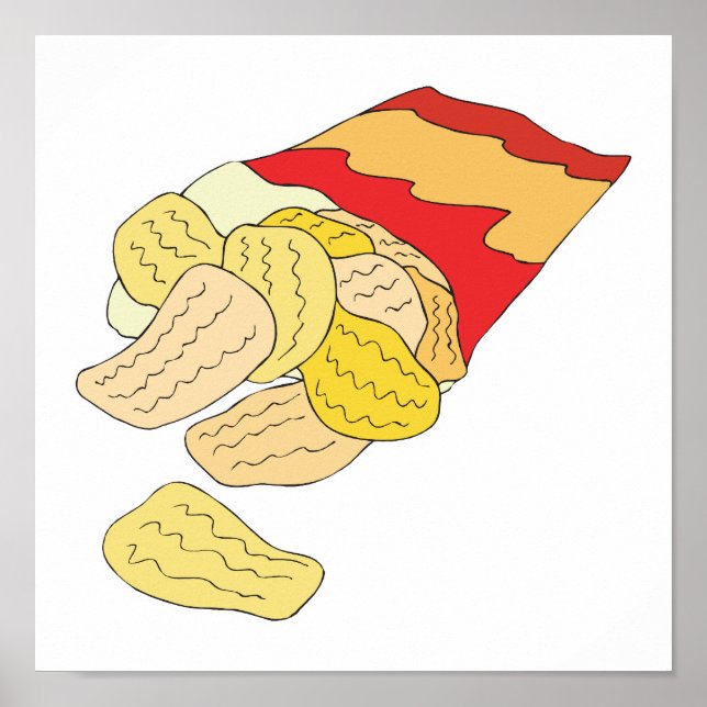 Poster sac de chips (Devant)