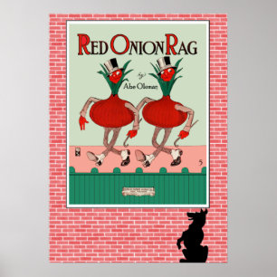 Poster Sac d'oignon rouge