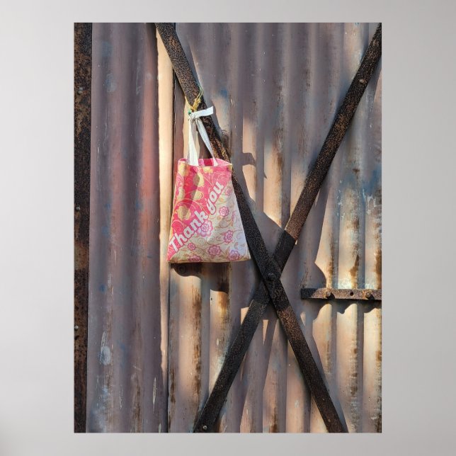 POSTER SAC SUR PORTE PUDUCHERRY INDE (Devant)