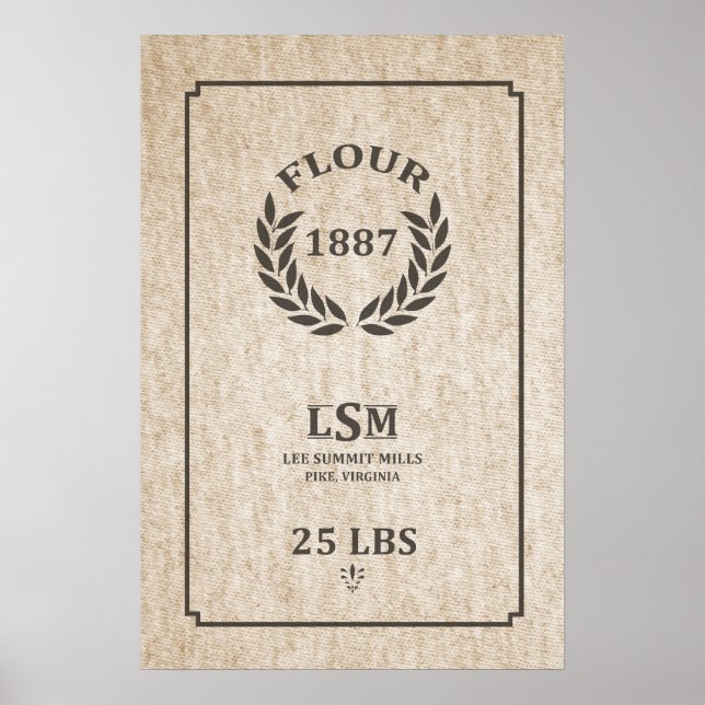 Poster Sacoche vintage (Devant)
