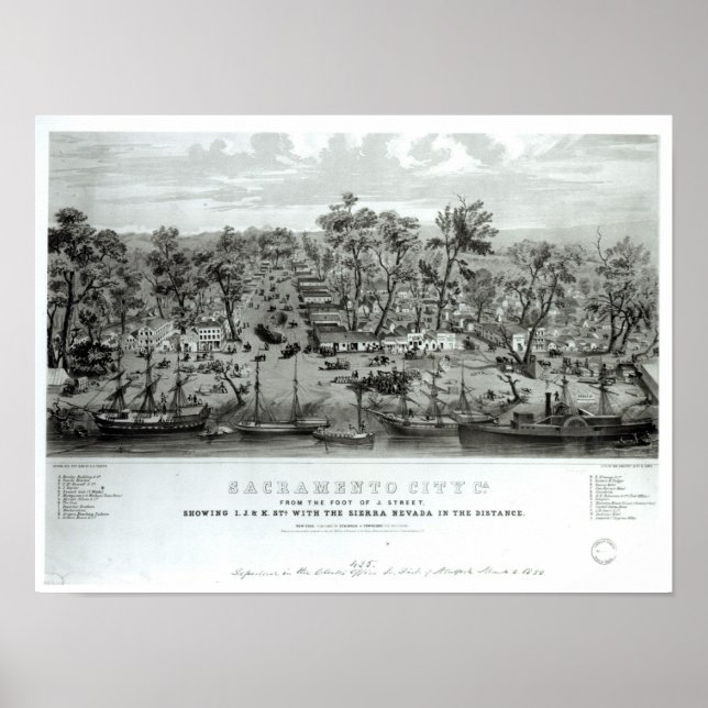 Poster Sacramento City, Californie (Devant)