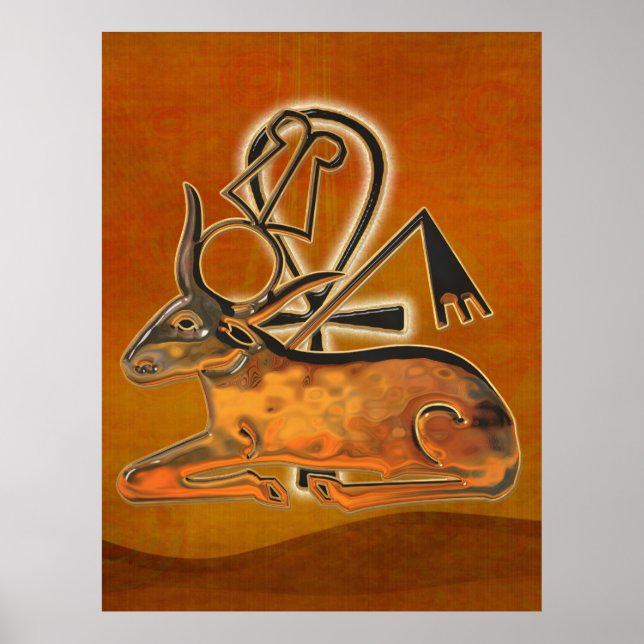 Poster Sacré Bull Egyptien 3D (Devant)