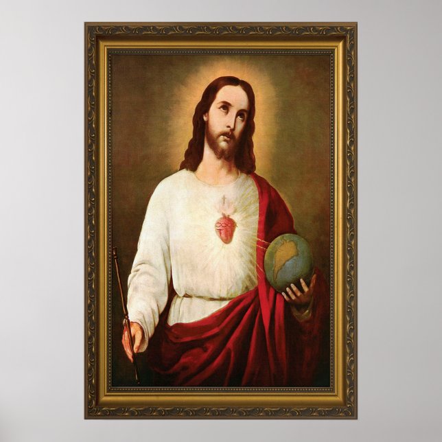 Poster Sacré Coeur de Jésus (Devant)