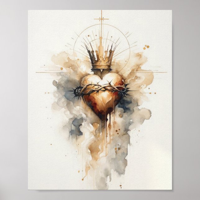 Poster Sacré Coeur de Jésus (Devant)