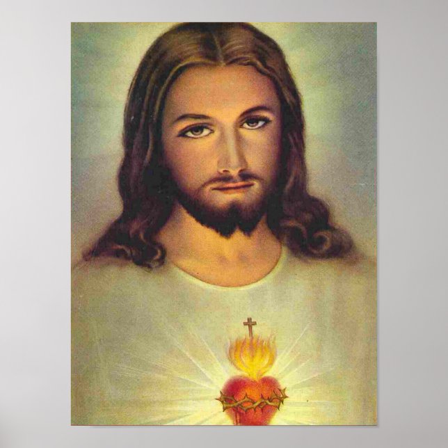 Poster Sacré Coeur de Jésus (Devant)
