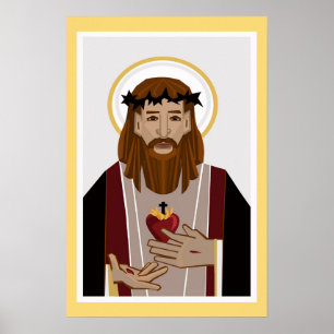 Poster Sacré Coeur de Jésus