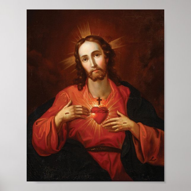 Poster Sacré Coeur De Jésus (Devant)