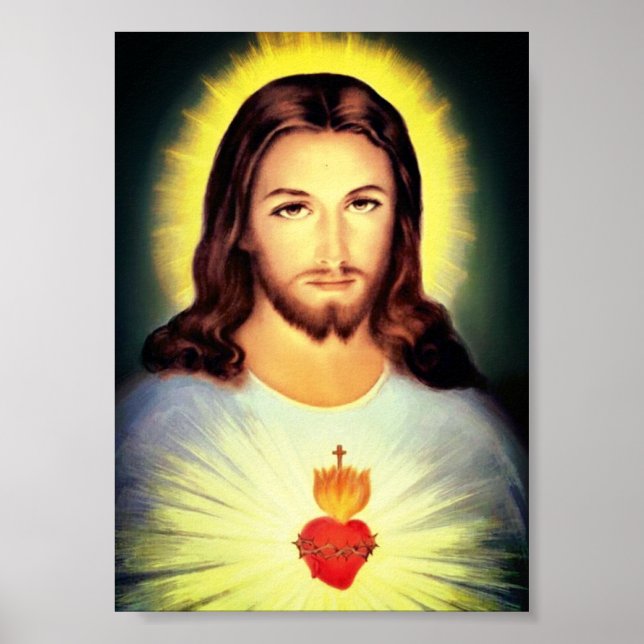 Poster Sacré Coeur de Jésus (Devant)