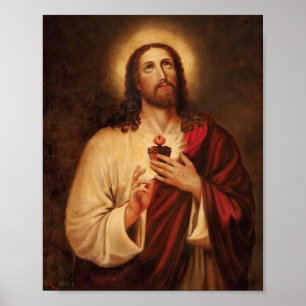 Poster Sacré Coeur De Jésus