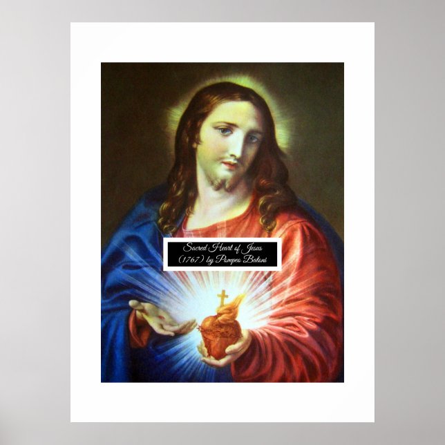 Poster Sacré Coeur de Jésus (Devant)