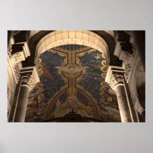Poster Sacré-Coeur Esprit Saint Apse Mosaïque Paris colom