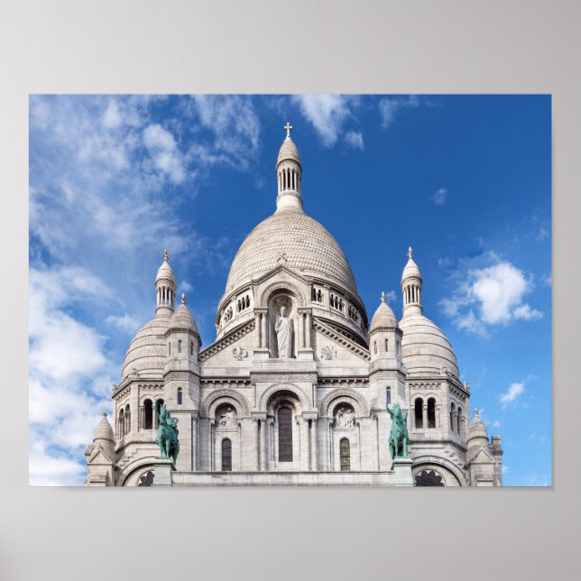Poster Sacré Coeur sur Montmartre - Paris, France (Devant)