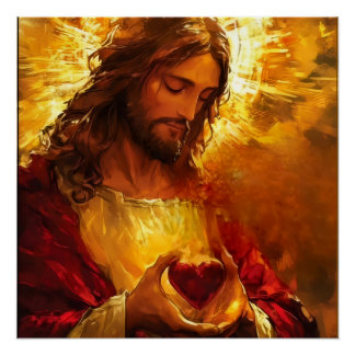 Poster Sacred Heart of Jesus