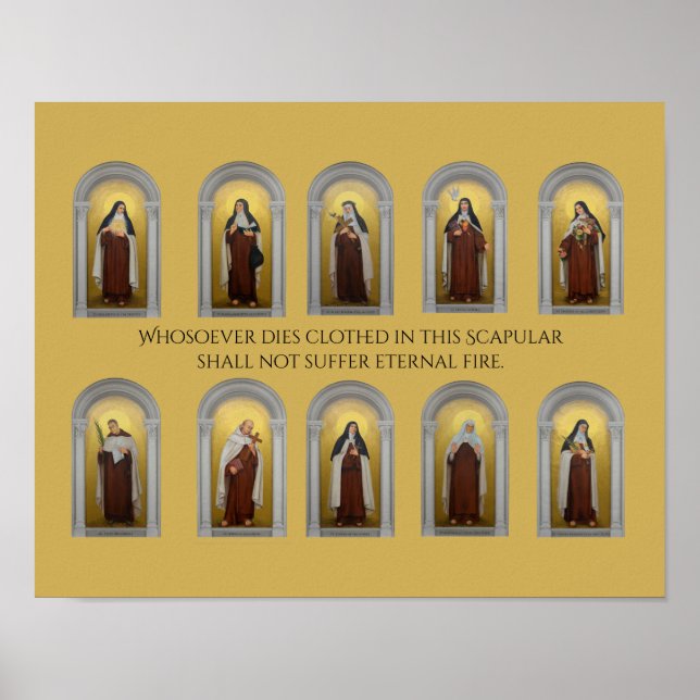 Poster Sacrificateurs carmélites catholiques (Devant)