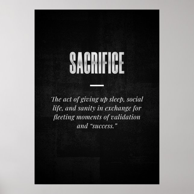Poster Sacrifice (Devant)