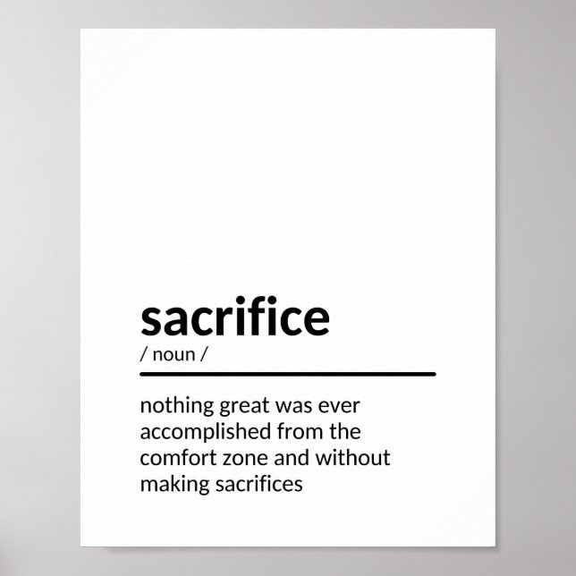 Poster Sacrifice dit (Devant)