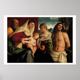 Poster Sacrum Conversatione avec des solides solubles.