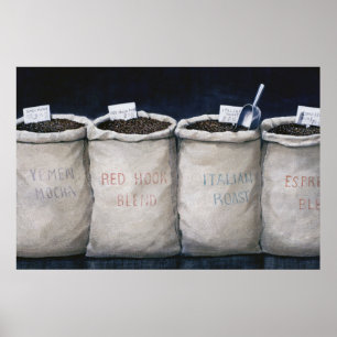 Poster Sacs à café 1990