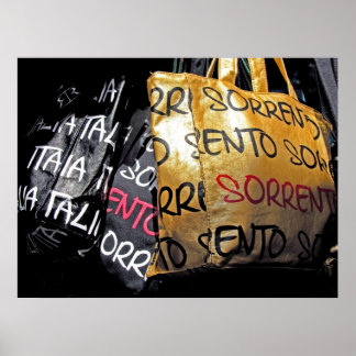 Poster Sacs à main en Sorrento, Italie