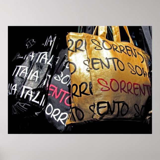 Poster Sacs à main en Sorrento, Italie (Devant)