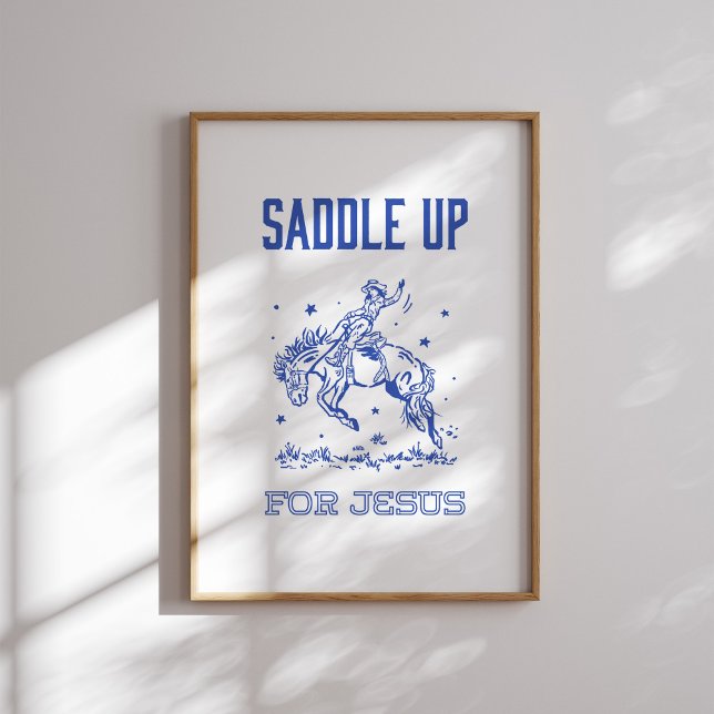 Poster Saddup for Jesus - Rodeo Style (Créateur téléchargé)