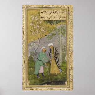 Poster Sadi dans un jardin Rose